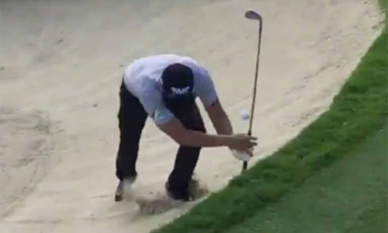 WATCH: Tour Pro Attempts To Get Creative At Sony Open, Fails Miserably