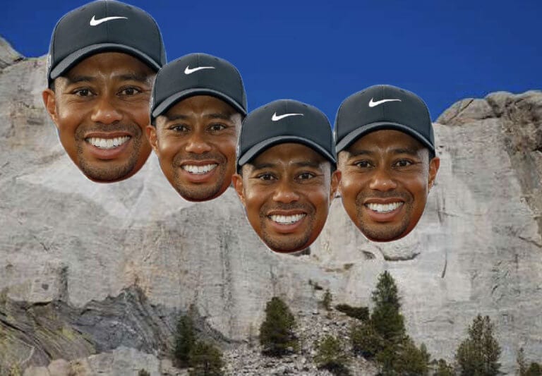 GOAT ALERT: Tiger Puts Himself On His Own Golf Mt. Rushmore