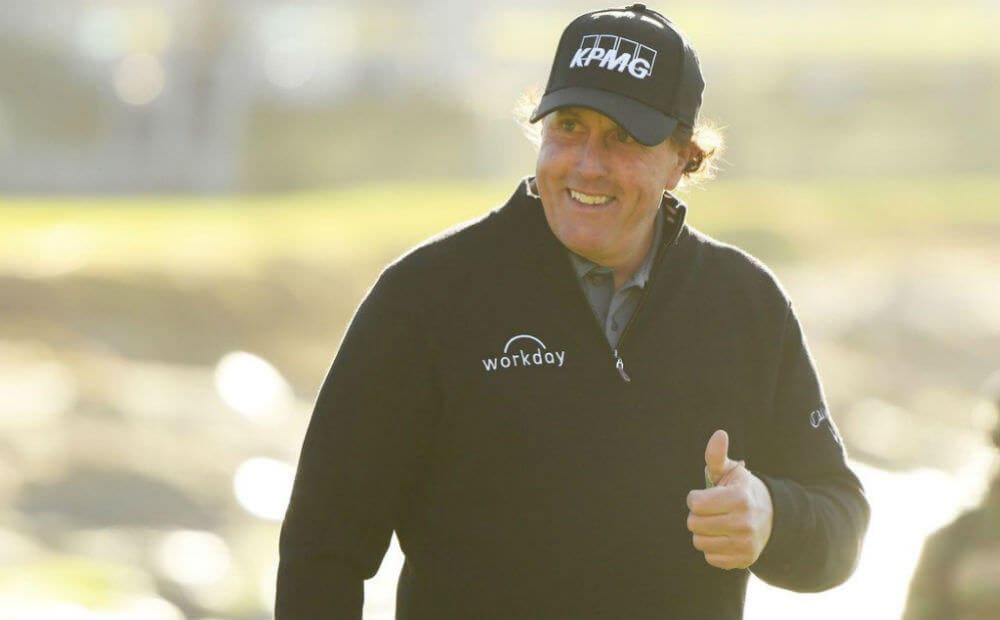 Phil Mickelson Thumbs Up