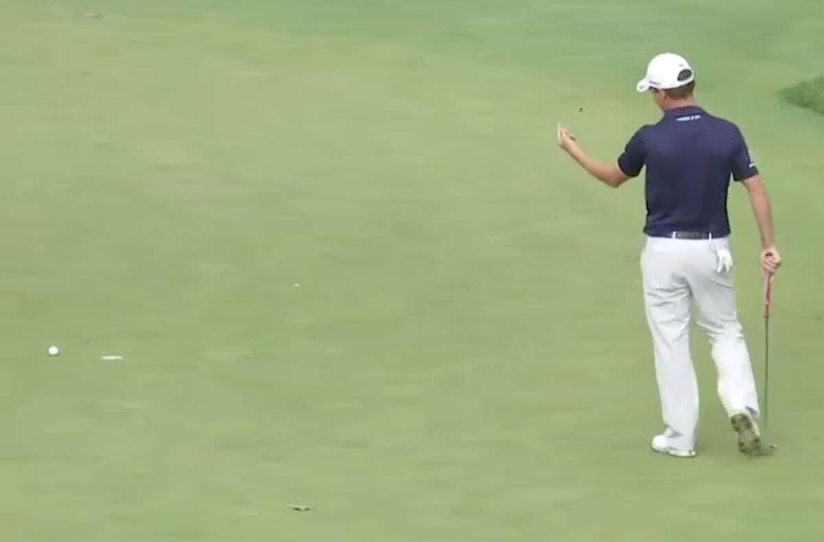 WATCH: Pro Misses Putt, Flips Off Hole In Disgust