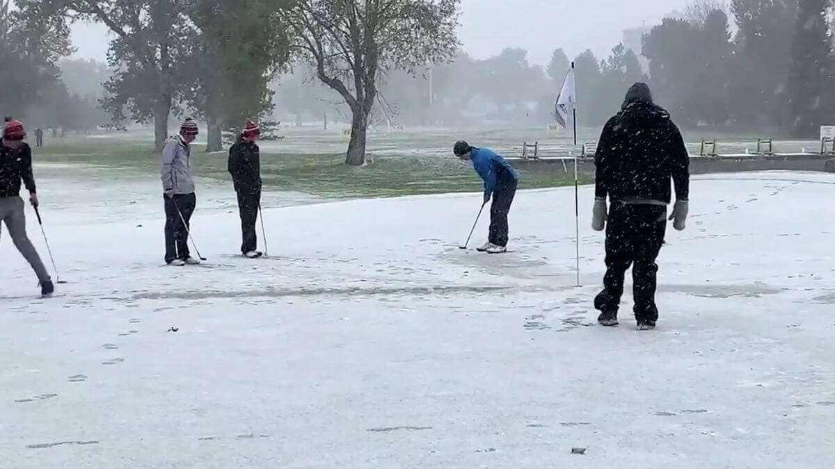 Snow Doesn’t Stop Montana High School Golf Championship