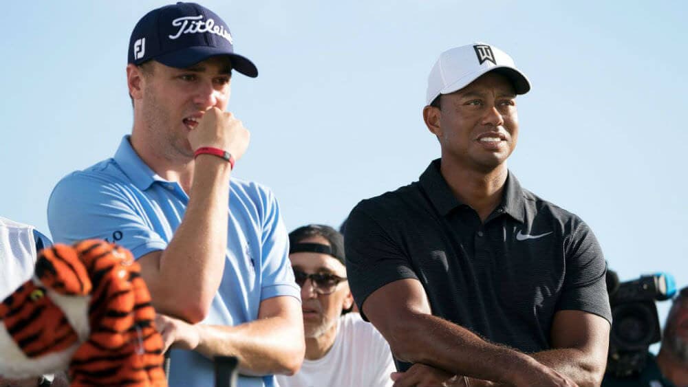 Tiger Woods Roasts Justin Thomas After Outdriving Him By A Mile