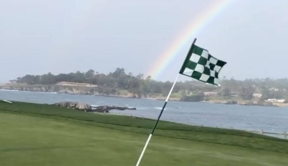 WATCH: It’s A Little Windy At Pebble Beach Today