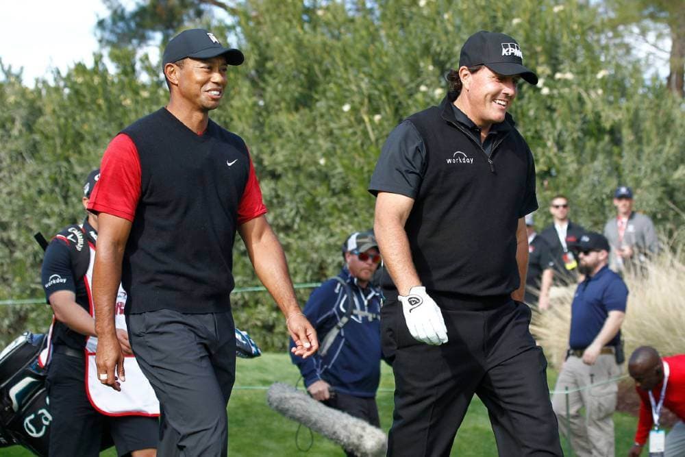 Tiger Woods Phil Mickelson Rematch | Two Inches Short
