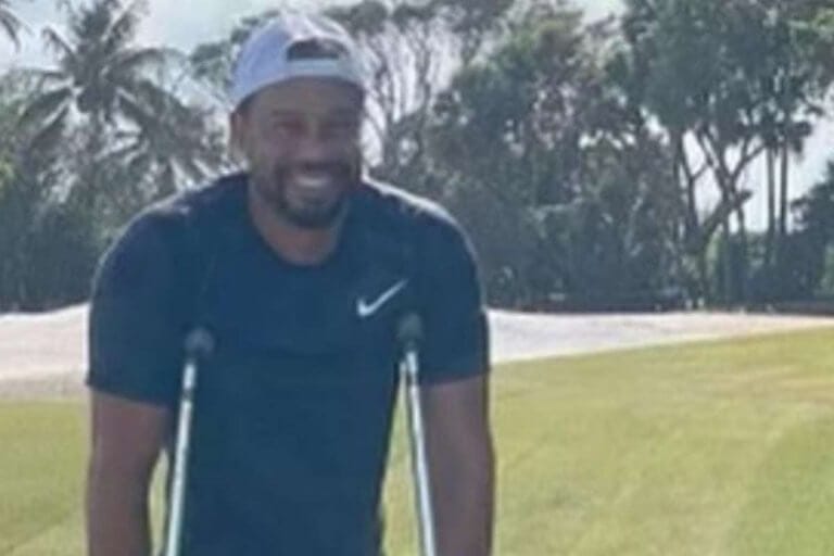 Tiger Woods Posts First Photo Of Himself Since Horrific Car Accident